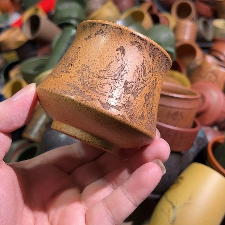 紫砂茶杯全手工紫砂主人杯