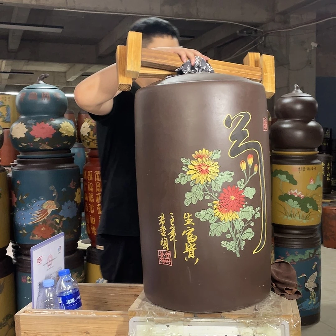 宜兴原矿紫砂茶叶罐