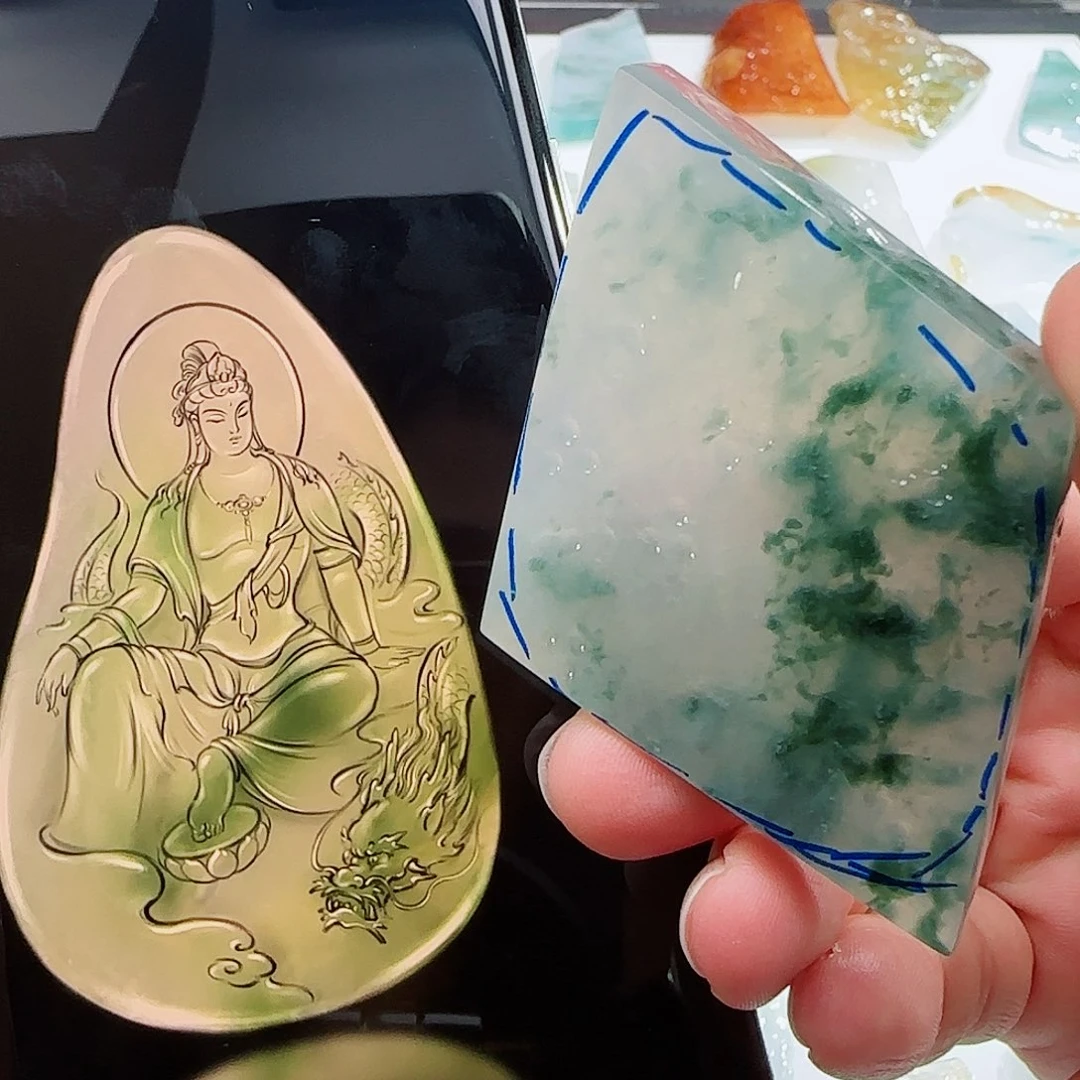 定制翡翠未镶嵌翡翠定制