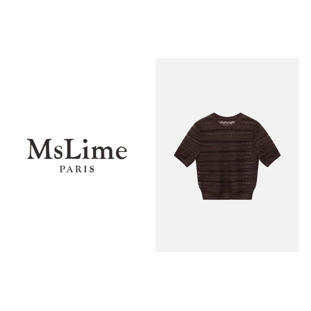 王嬛嬛MsLime 25年新款时尚休闲气质T恤 HC2B1138