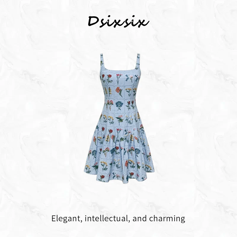 Yeah Me/也觅  原创设计气质时尚显瘦收腰小众连衣裙-55128K