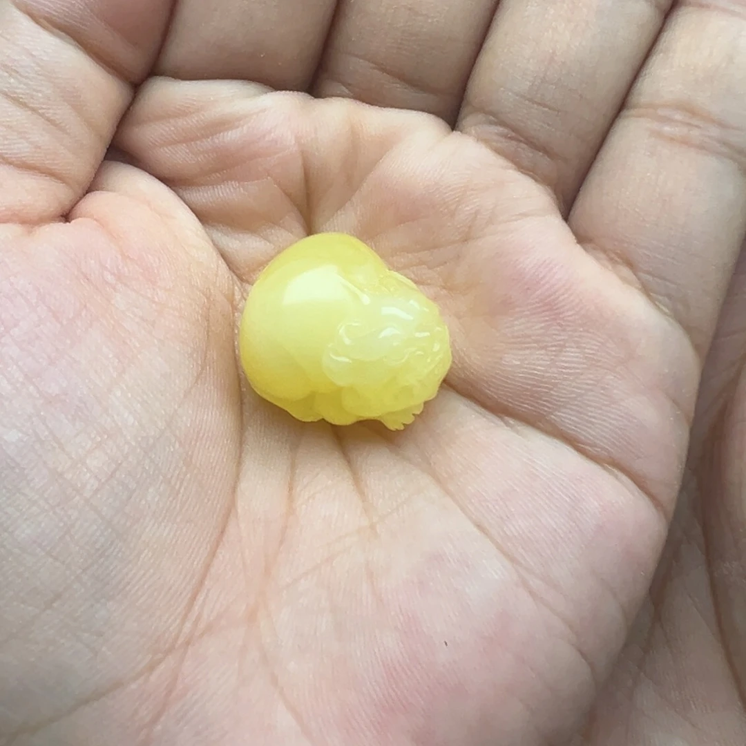 琥珀未镶嵌珠宝奇石貔貅打孔不退换