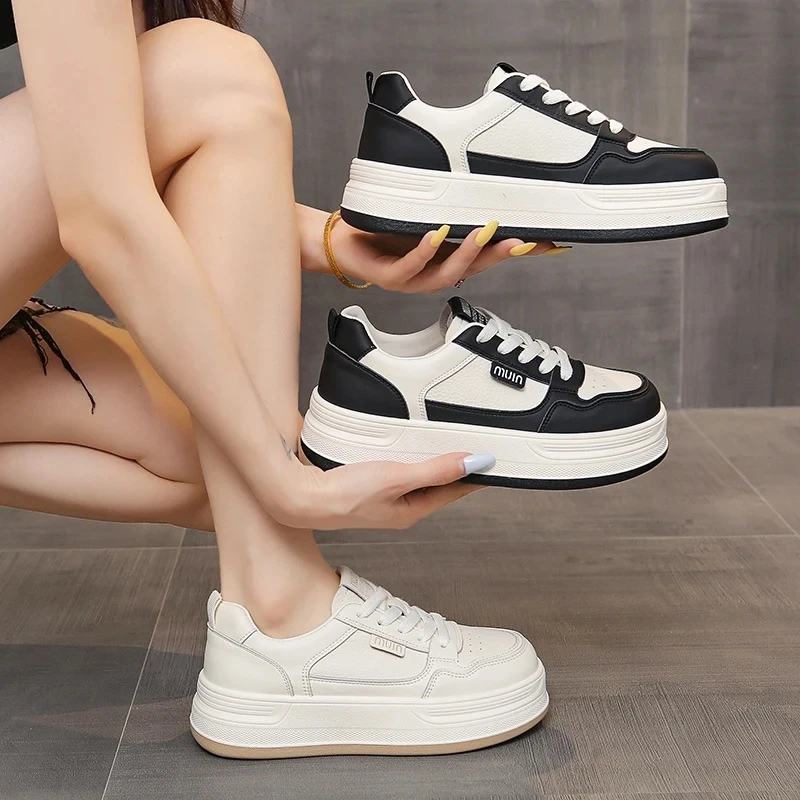 女板鞋2025时尚新款百搭运动透气韩版厚底百搭小白鞋S885