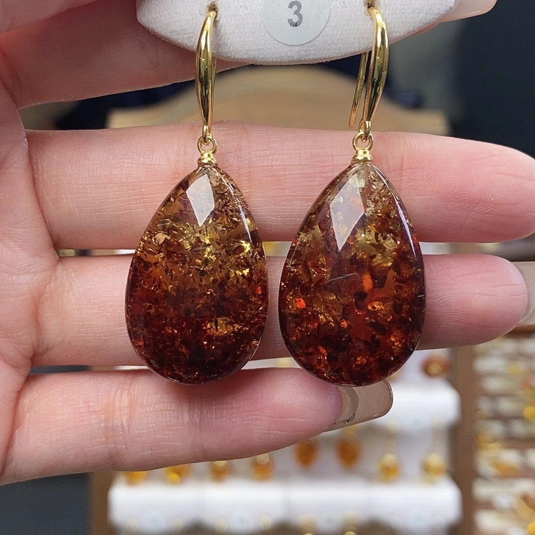 裸石琥珀未镶嵌成品