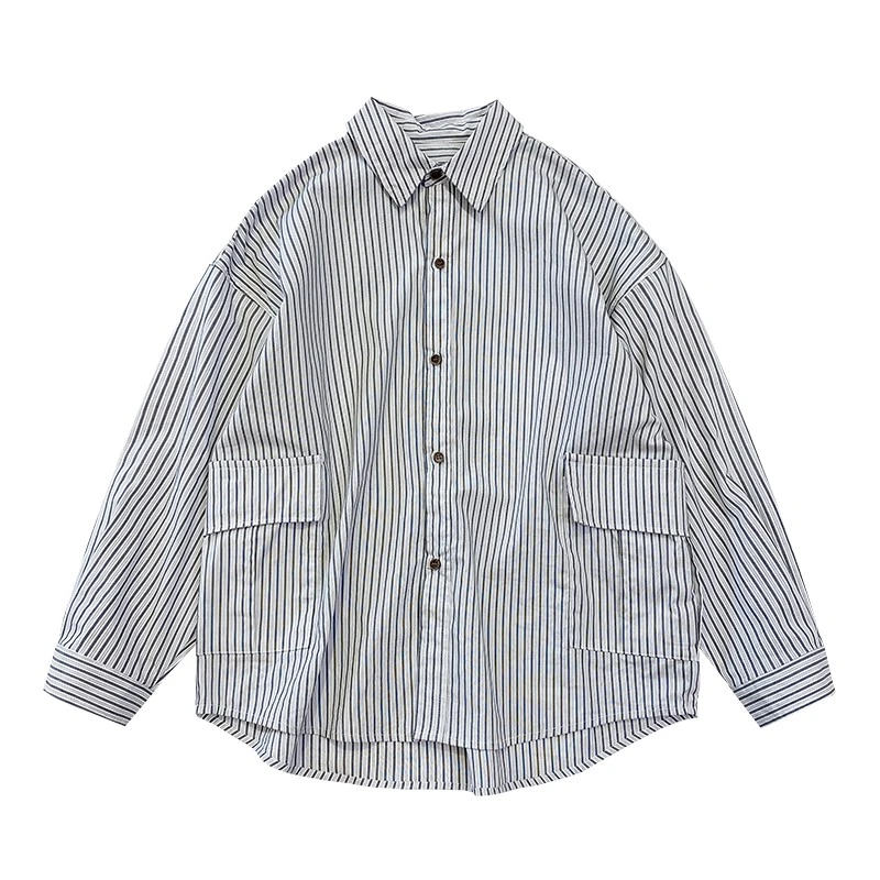 Y6160中大童韩版上衣潮牌洋气男童条纹衬衣潮