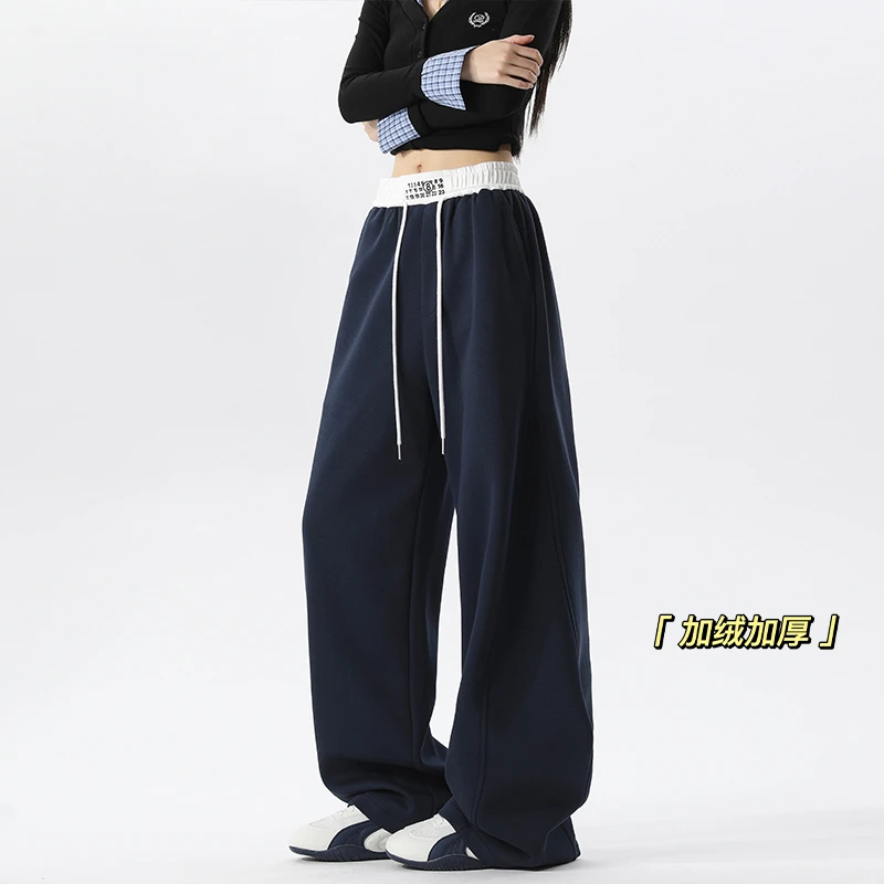 2025新款美式潮牌重磅马吉拉卫裤男女加绒加厚情侣百搭宽松休闲裤