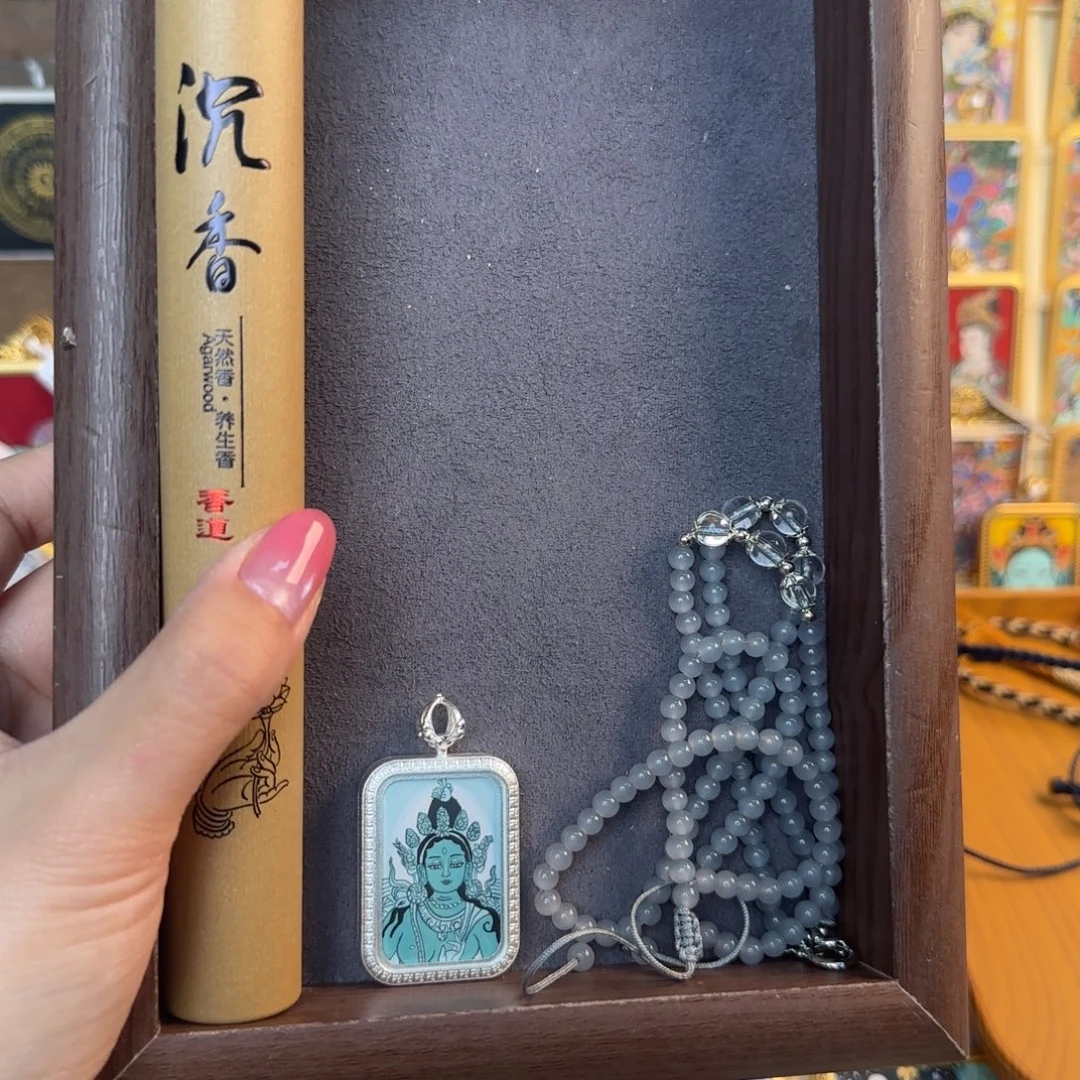 斯***林吊坠古祥手绘唐卡