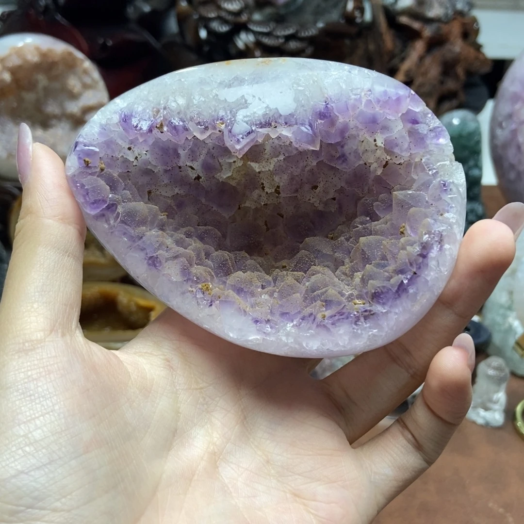 未镶嵌摆件紫晶水晶