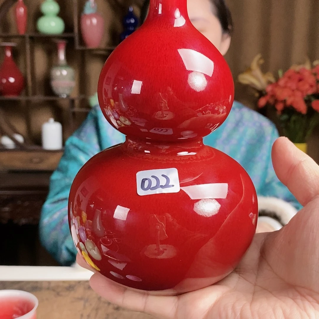 022号珍藏郎红手工葫芦瓶