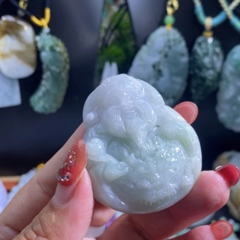 【闪购商品】颈饰未镶嵌翡翠财神