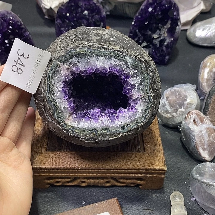 紫晶珠宝半成品未镶嵌