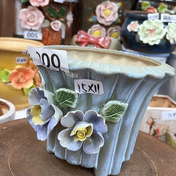 红陶粗陶花盆粗陶花盆发2个