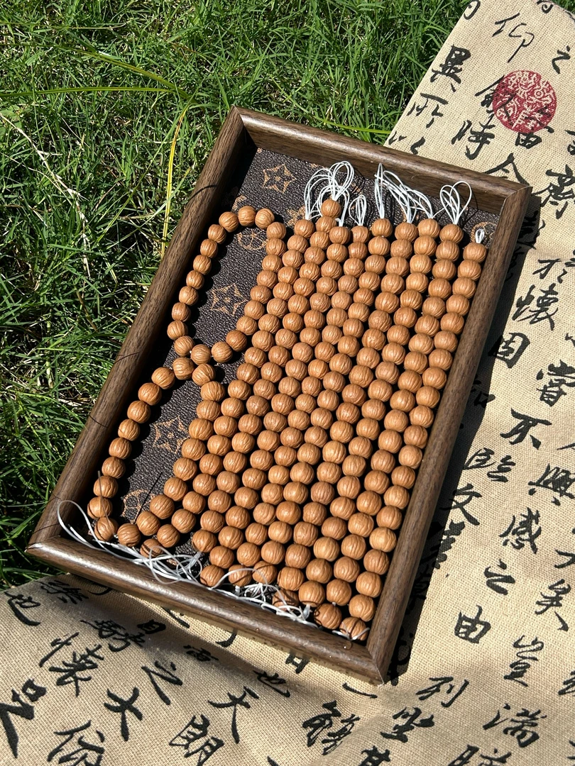 【双鳍南瓜】猴头核桃原皮原色无药精打底成品文玩手串