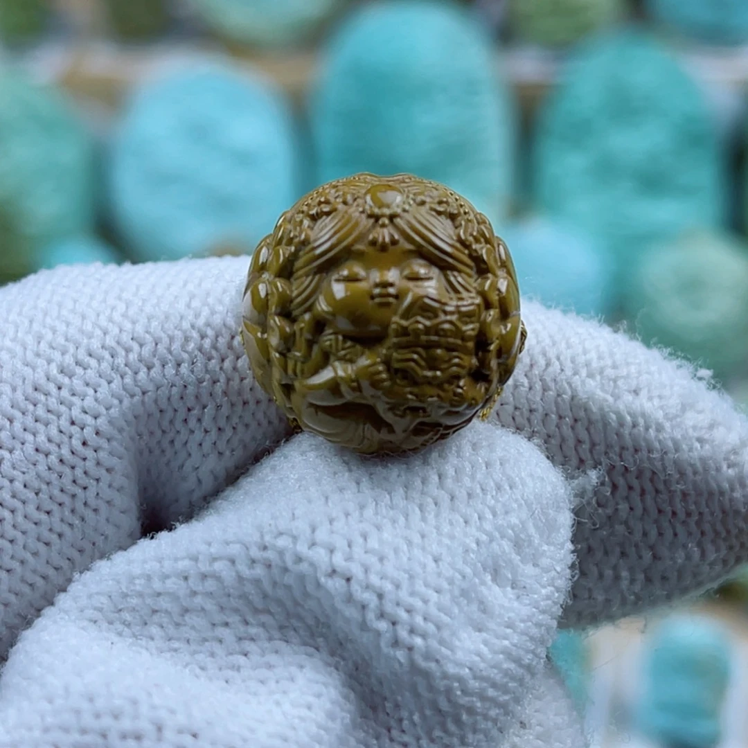 绿松石未镶嵌珠宝奇石16mm