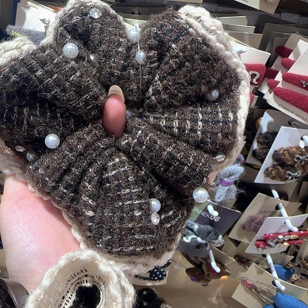 皮质非金属小香发圈