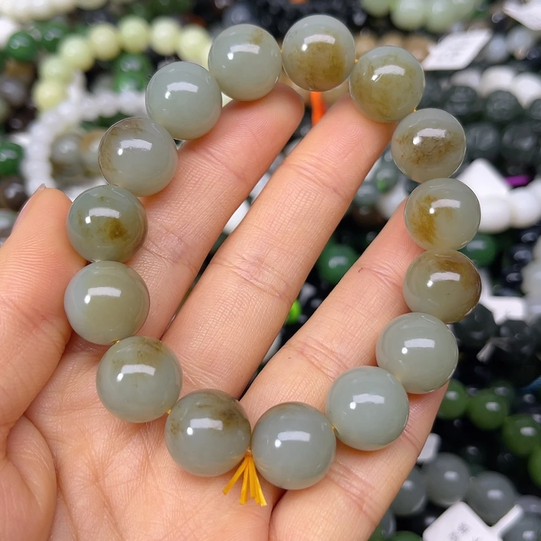 和田玉未镶嵌手链