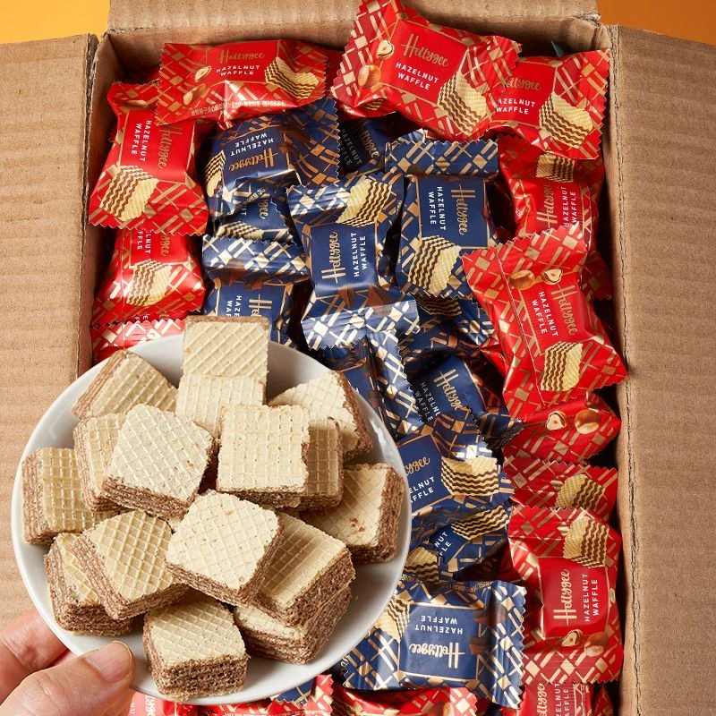 棵力果巧克力威化饼干单独小包装批发休闲解馋小零食喜糖