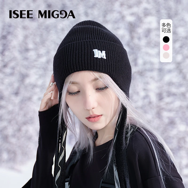 ISEEMIGGA【飘带帽】针织滑雪冷帽子护耳运动飘带保暖秋冬时尚