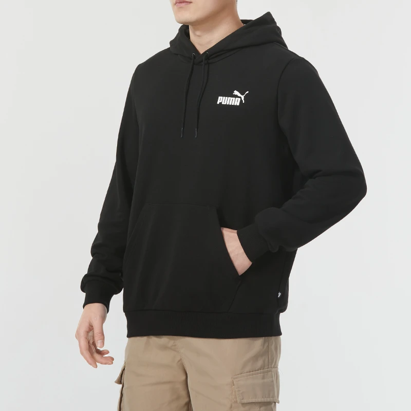 [流光风]PUMA彪马连帽卫衣男装长袖运动上衣黑色时尚休闲服589038
