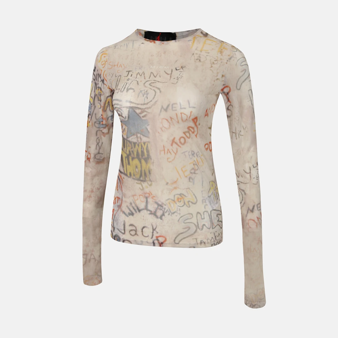 【滔搏联动】耐克女子AS W J AIR JDN LS TOP针织长T无领HQ9175-133