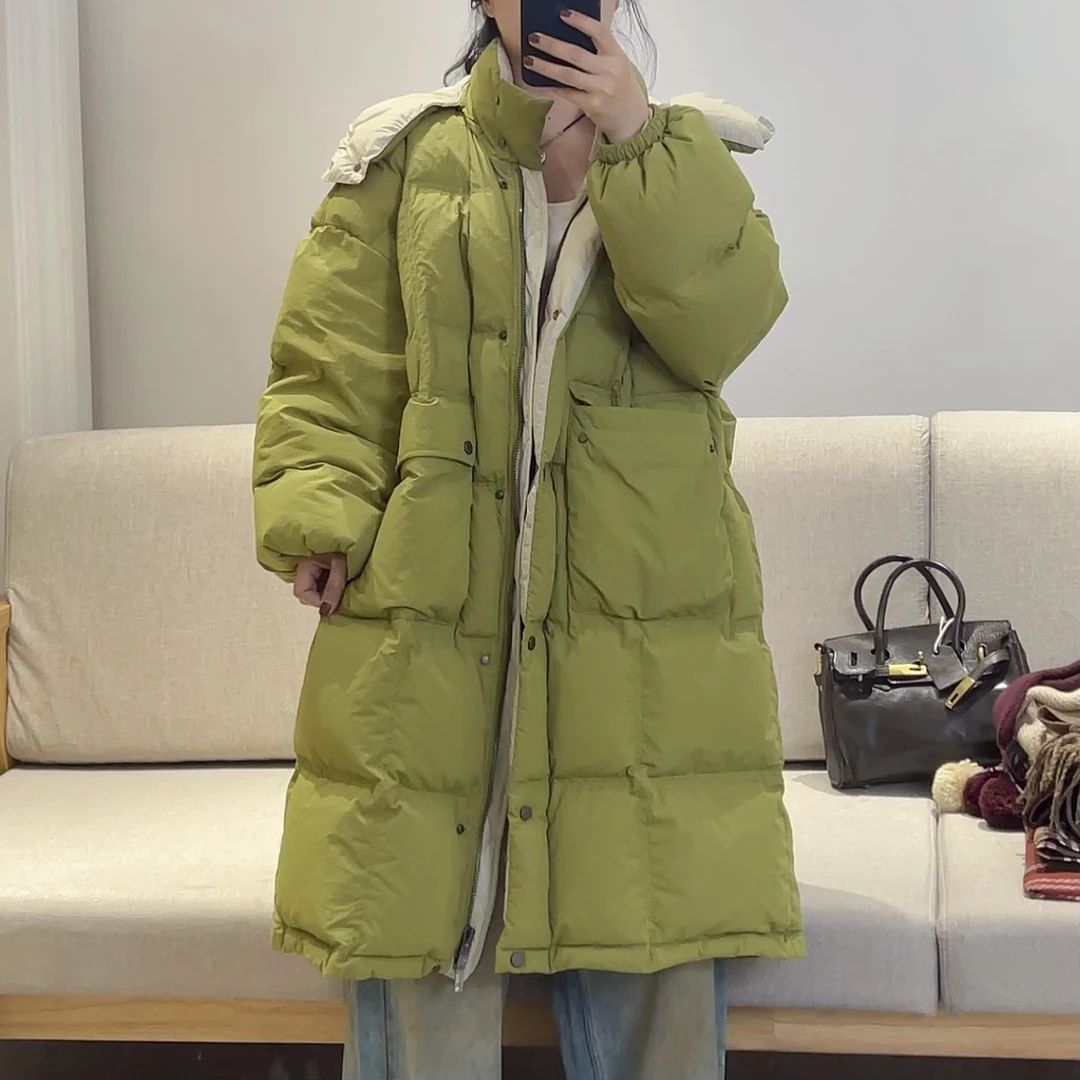 Good  acre  margin/良亩缘宽松休闲百搭加厚连帽棉服外套22231