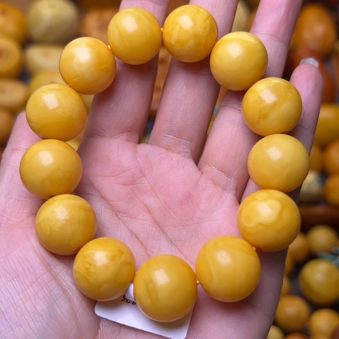 蜜蜡未镶嵌珠宝奇石16加浓白藏蜡