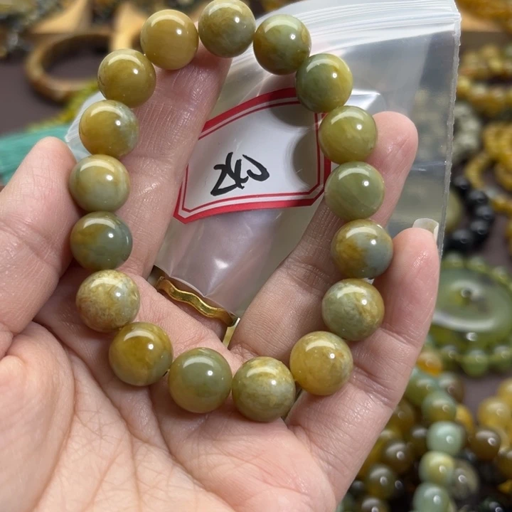 未镶嵌蛇纹石玉手链