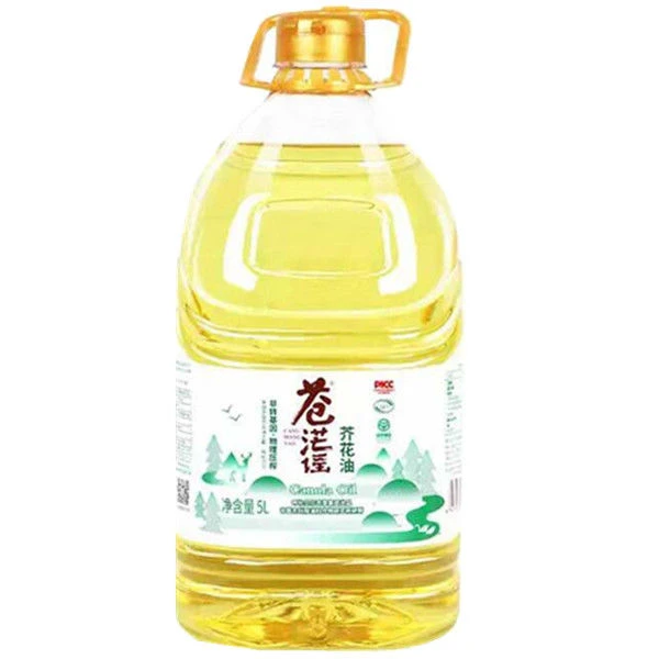 苍茫谣物理压榨一级低芥酸芥花油5L/桶 双低菜籽油高油酸食用油
