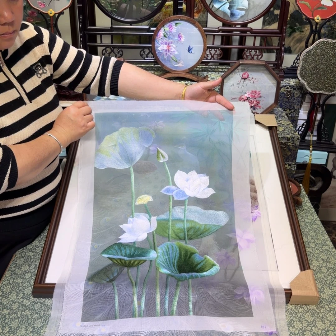 刺绣手工苏绣工艺制作技艺精湛