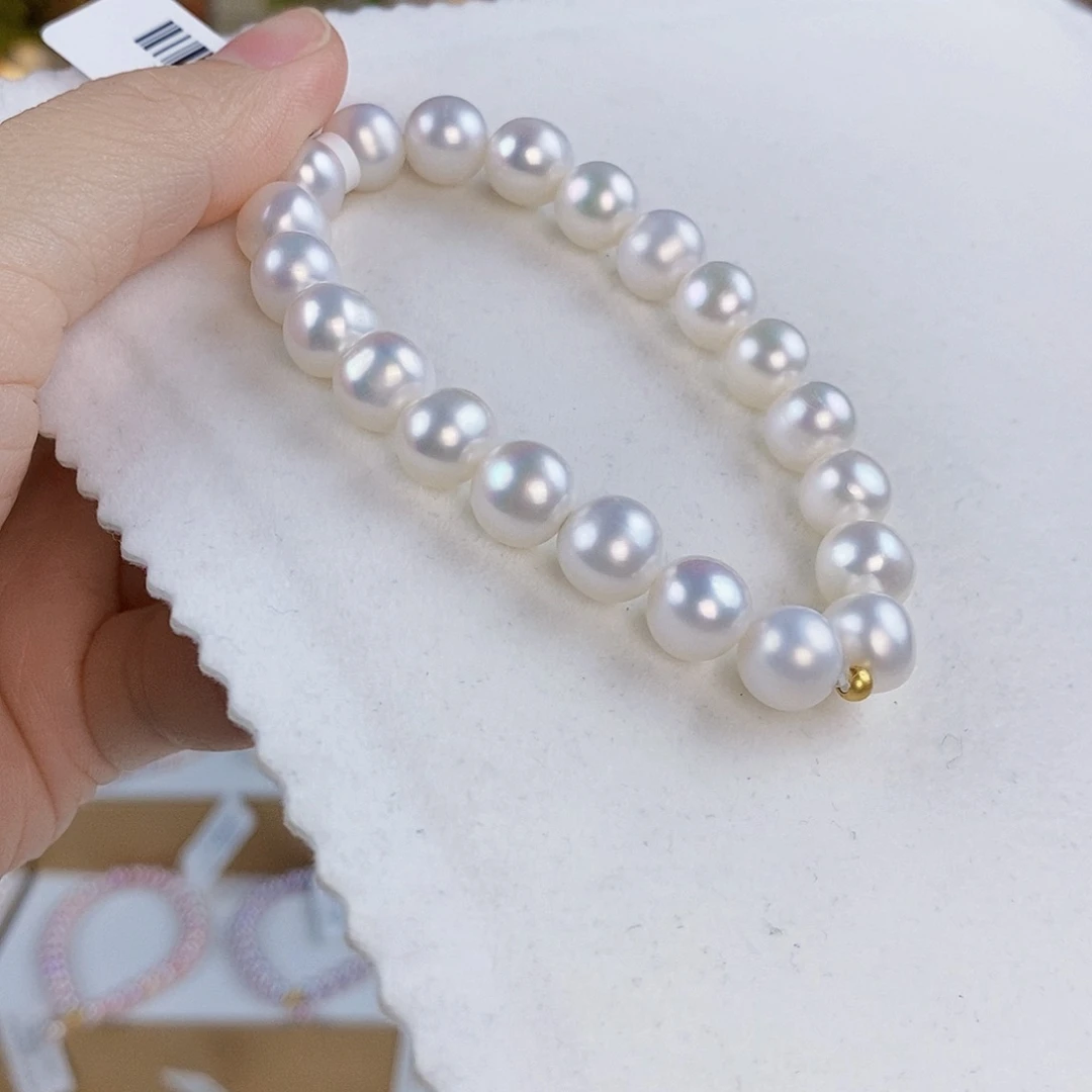 淡水珍珠手绳银S925镶嵌