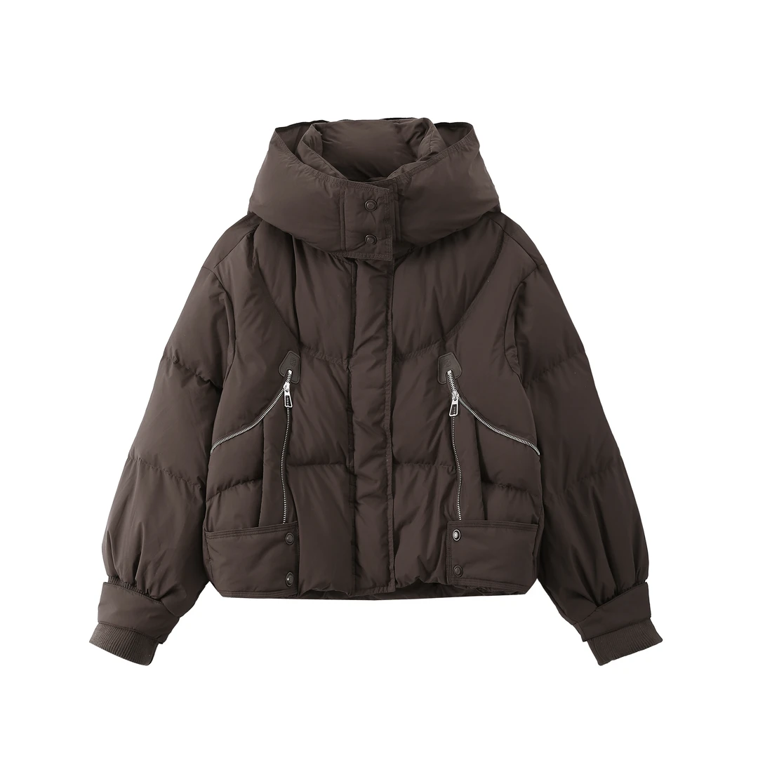 MIERSEOUR黑l金系列【冬日协奏】冬季时尚连帽鸭绒羽绒服9859/82019