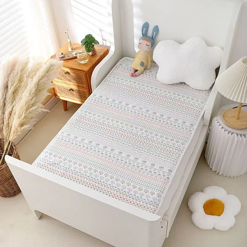 四季款恒温6层纱布软凉席宝宝垫子舒适透气夏季清爽软凉席