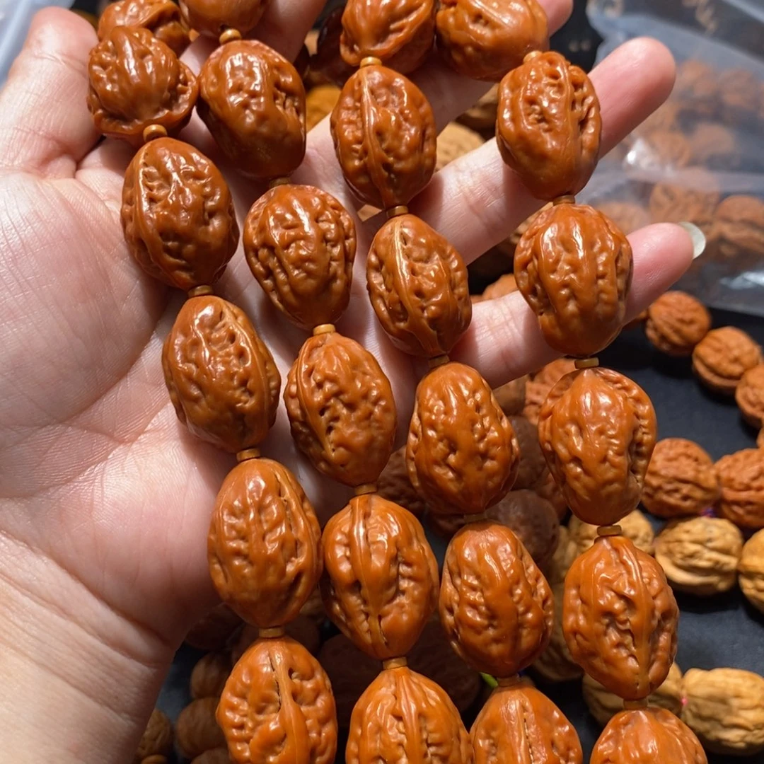 木质类绣花鞋核桃脖挂