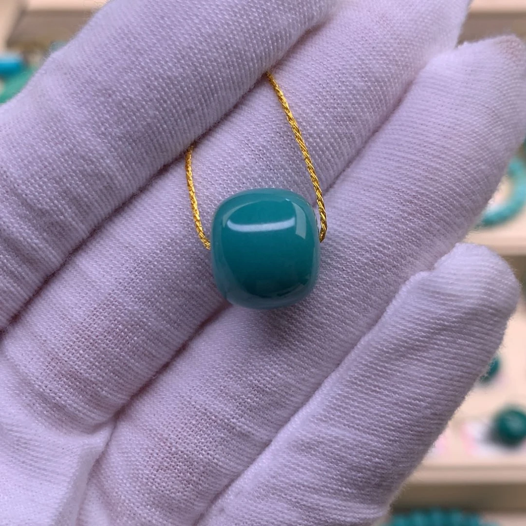 未镶嵌绿松石珠宝奇石13.3*11.8