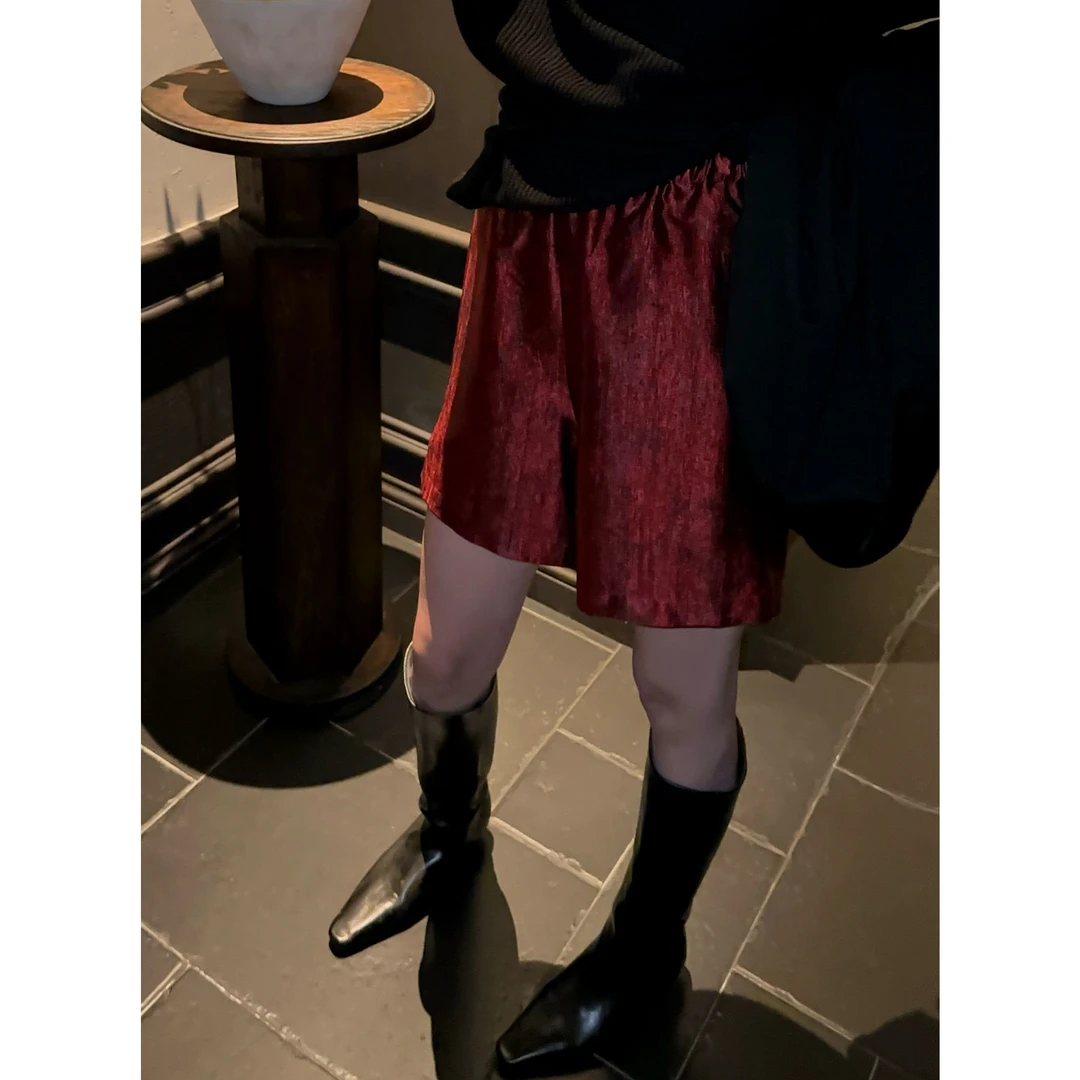 紫紫  斑斓短裤  四季混搭鸿运系列轻盈短裤ZD07KZYL580