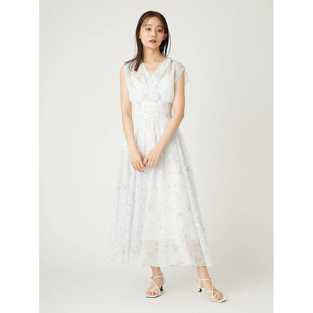 【小E家】F 夏季新款 甜美千金清冷感贵系知性温柔风碎花连衣裙