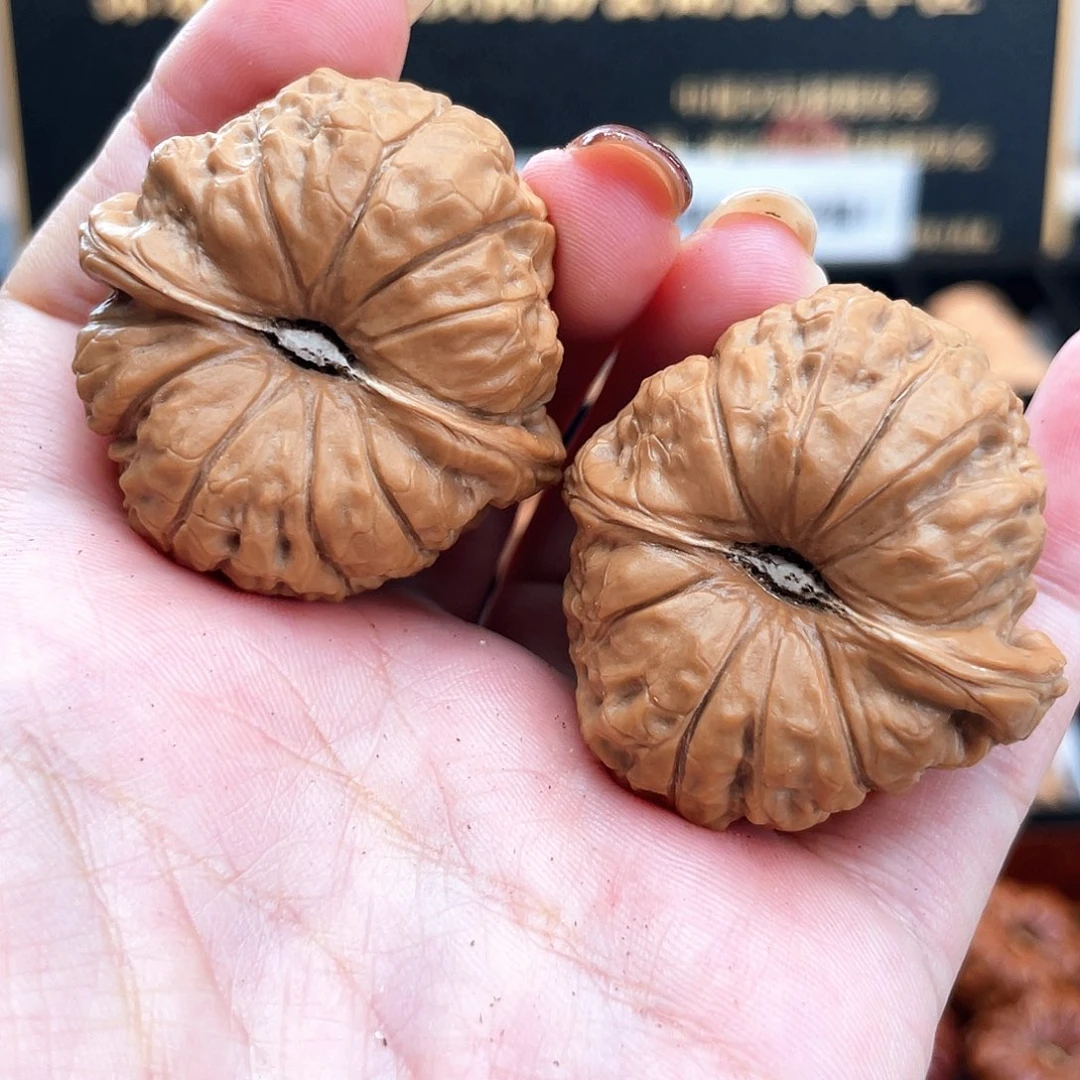 把件文玩核桃38超精对椭圆深凹底➕近正肩3805