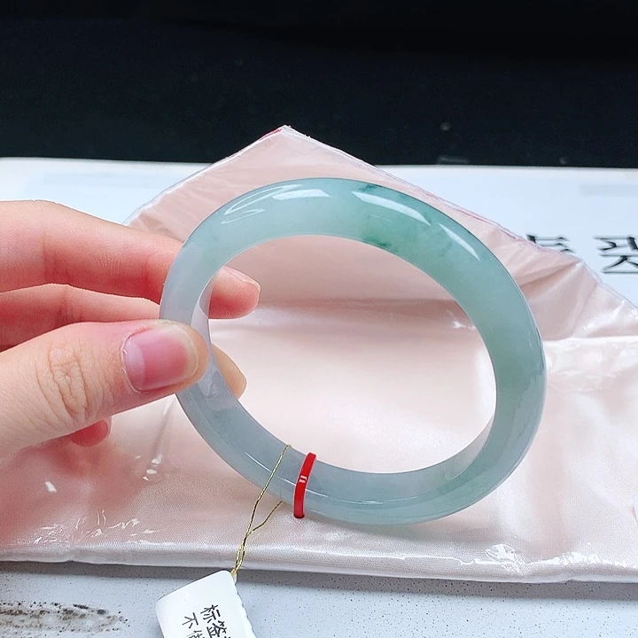 翡翠手镯未镶嵌缅甸天然a货手镯56+