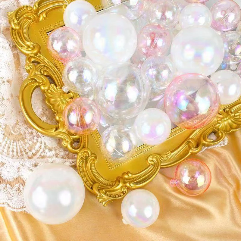 【月亮专属】新款手工幻彩透明亚克力球装饰