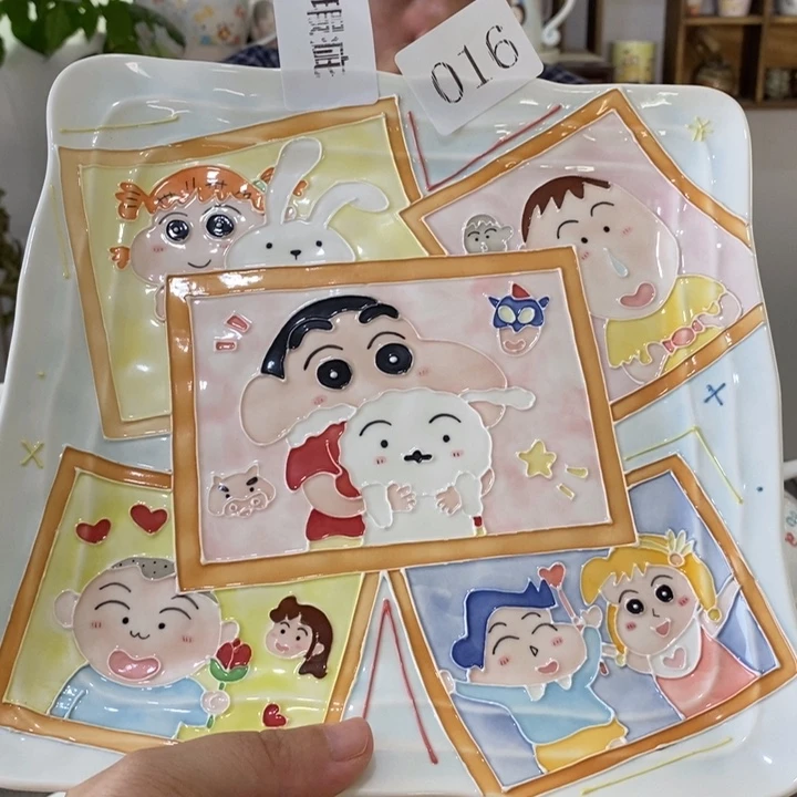 瓷片景德镇釉下彩手绘