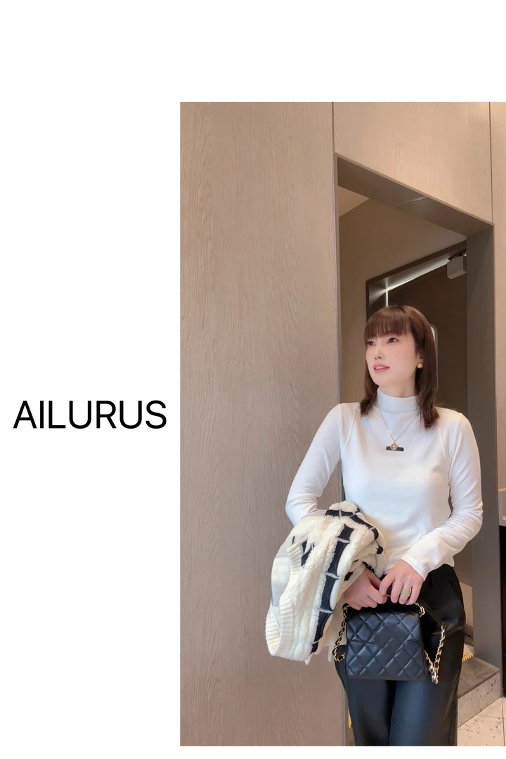 AILURUS【灵魂伴侣】2025深圳欧货秋冬加厚洋气百搭上衣打底