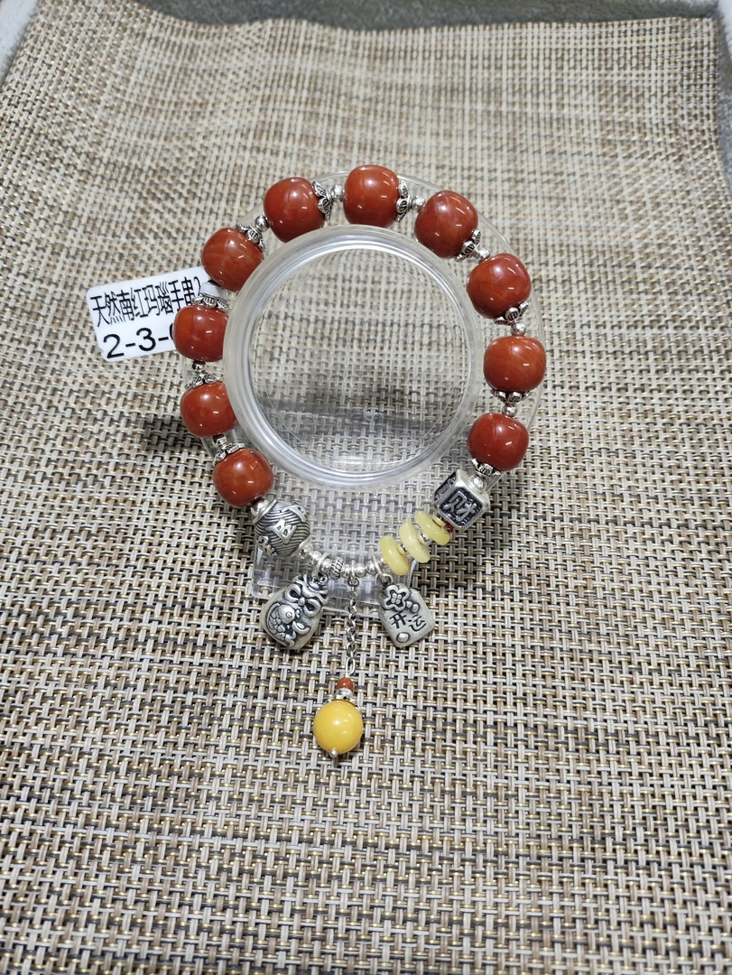 合成金属贝壳手链 尼泊尔手工制作多宝手串