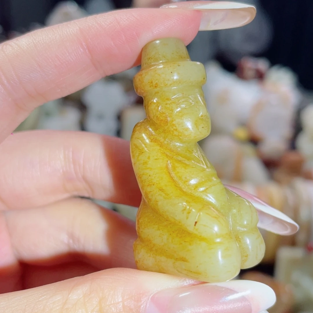 和田玉未镶嵌挂件34