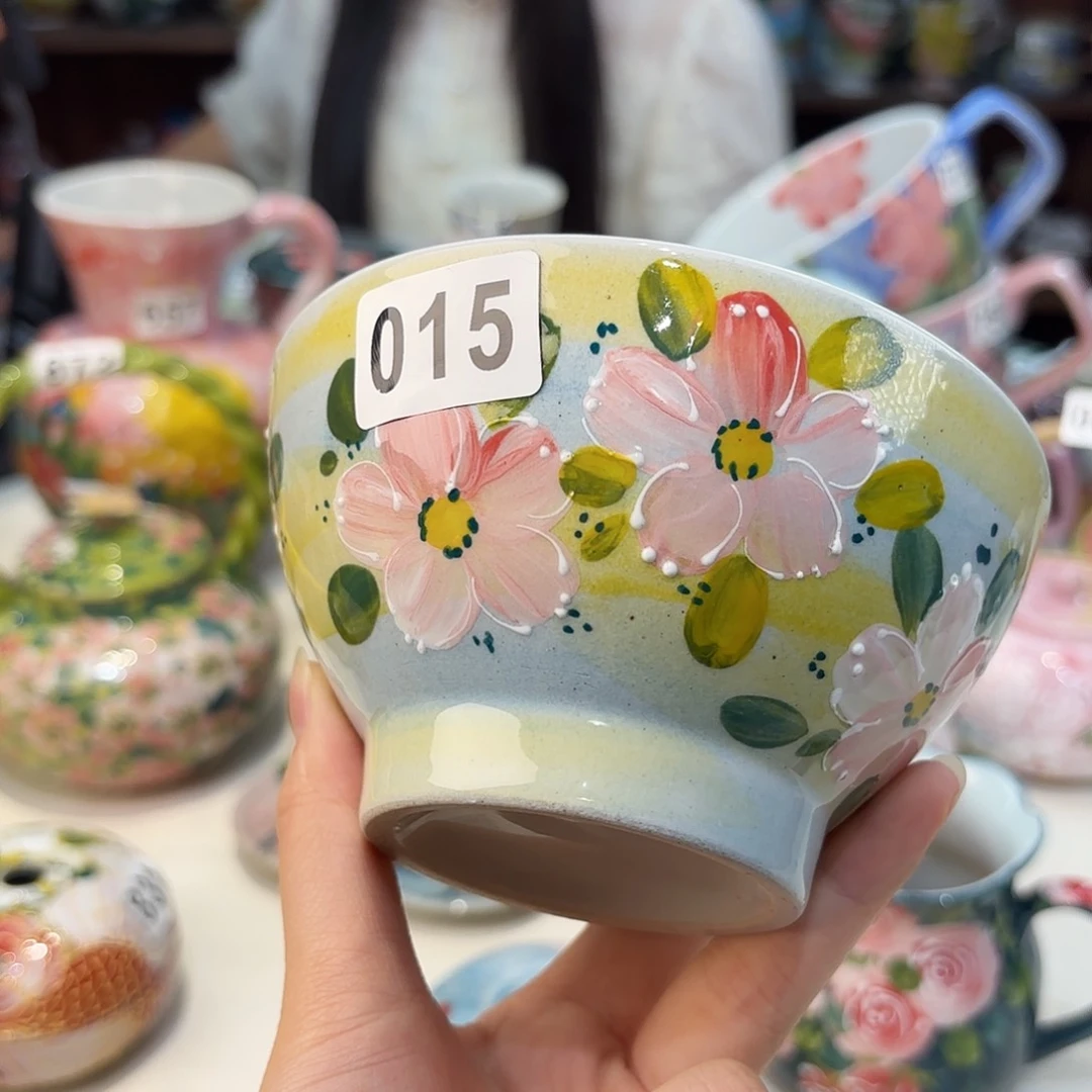瓷片景德镇手绘高温釉下彩陶瓷茶具