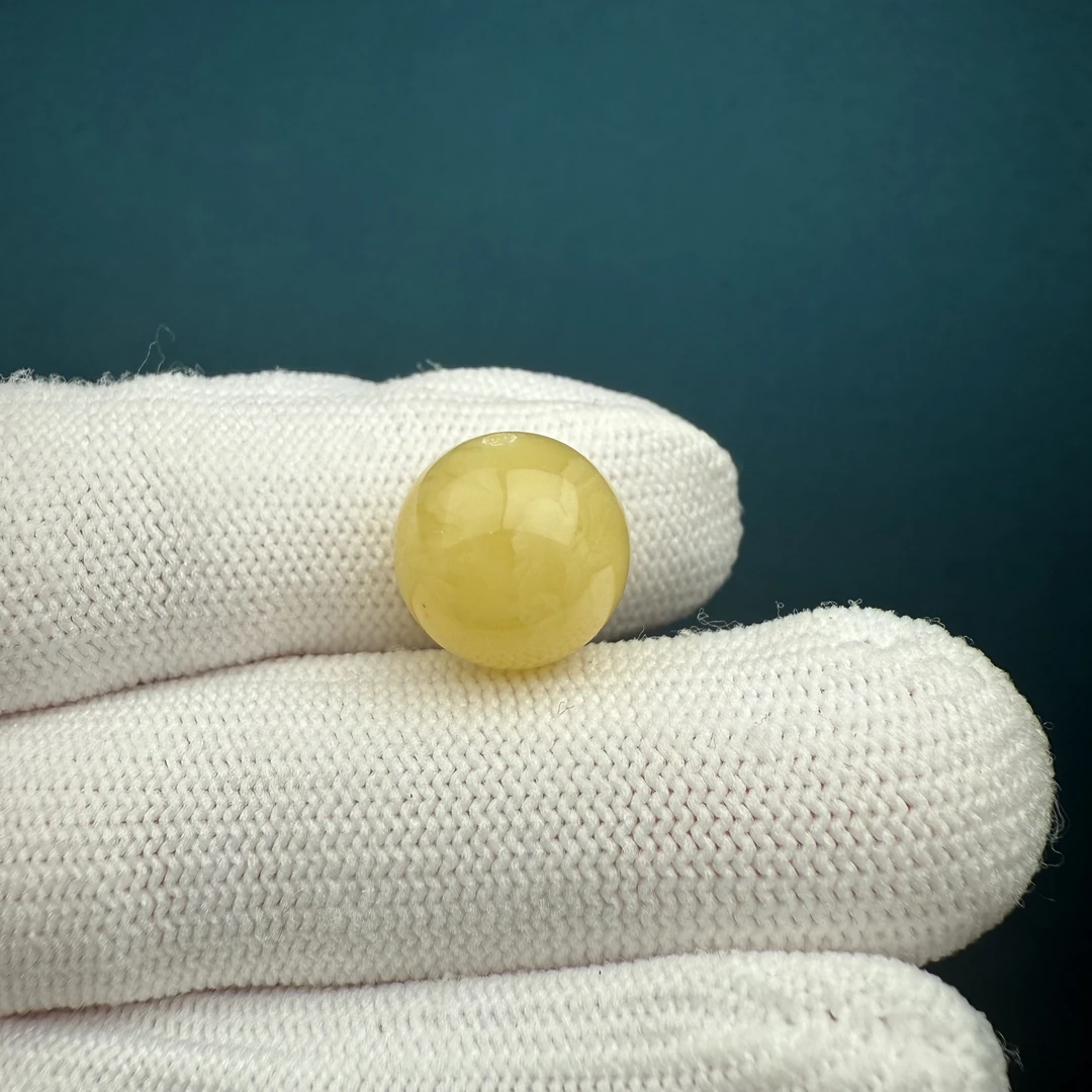 D3629天然蜜蜡 微瑕特价圆珠 12.7mm支持复检假一罚四