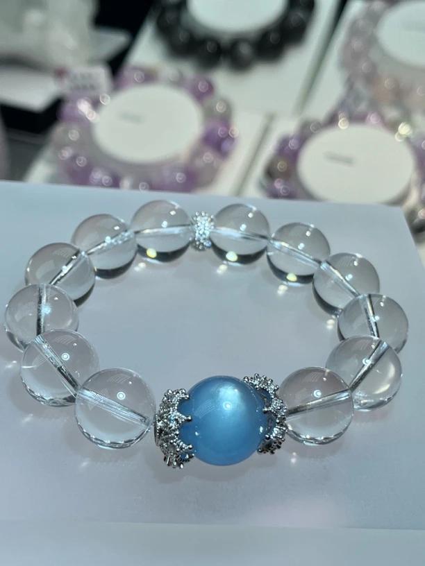 全净体3A毕业级白水晶 (不包括海蓝宝 单配)