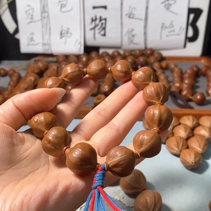 富***贵橄榄核手串0271精品蒜头铁核12+1颗