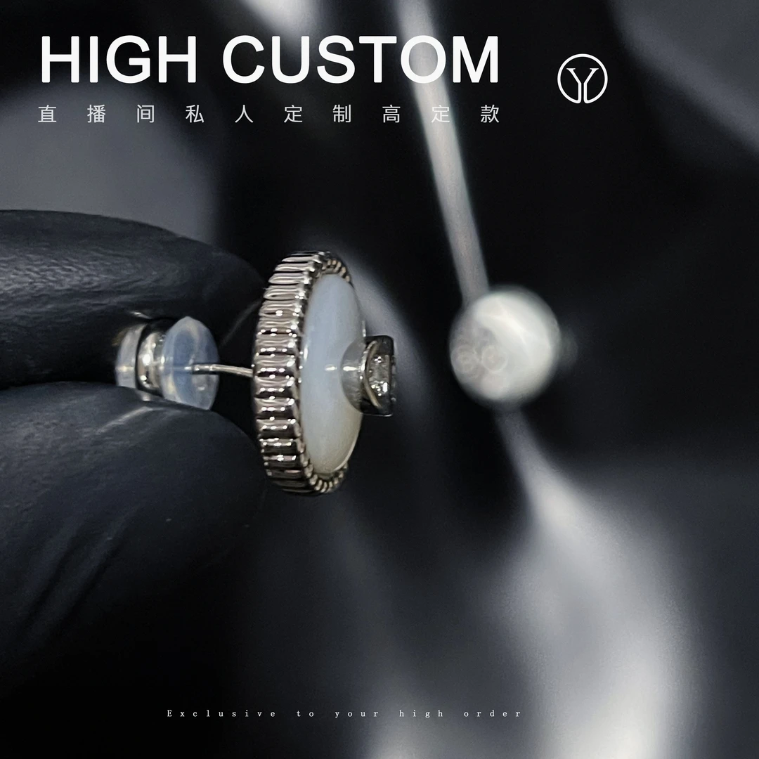 铜合金耳饰 471 猪鼻子圆形耳钉