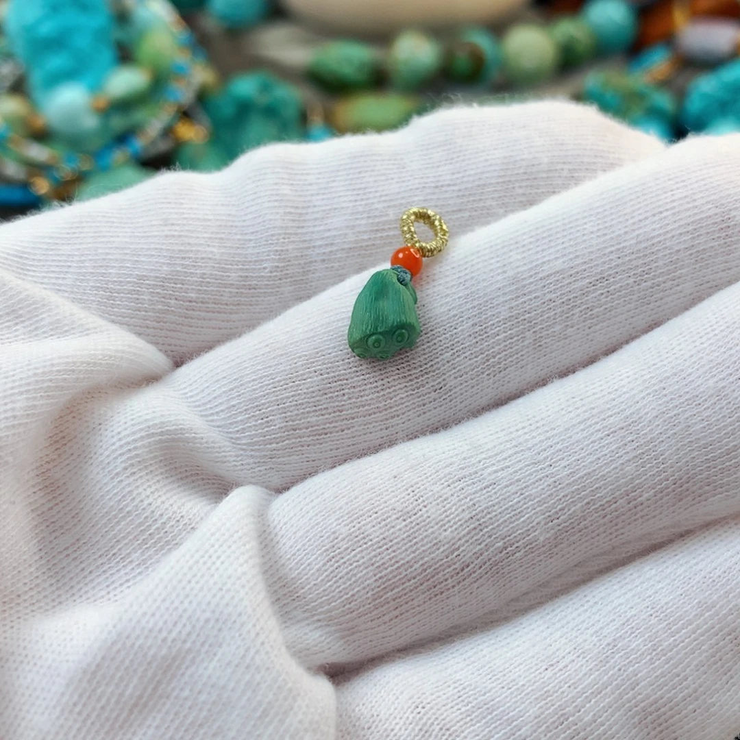 未镶嵌绿松石珠宝半成品