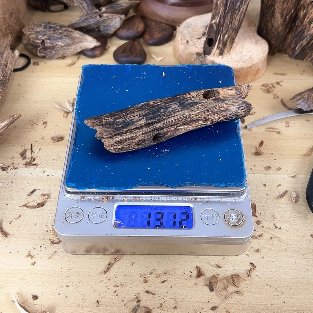 香料绿奇楠虫漏13克白棋